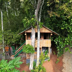 Fab - Bamboo Hut With Open Shower Gasthuis